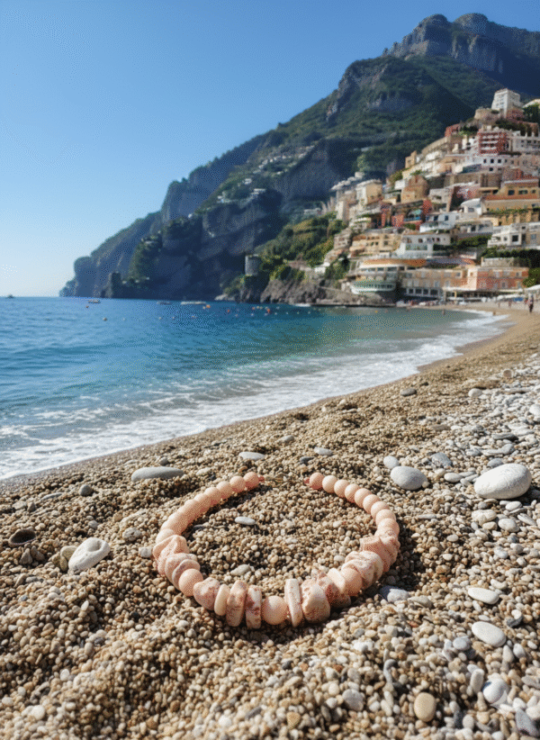 Collana in Corallo Rosa Originale e Agata - immagine 7