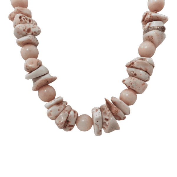 Collana in Corallo Rosa Originale e Agata