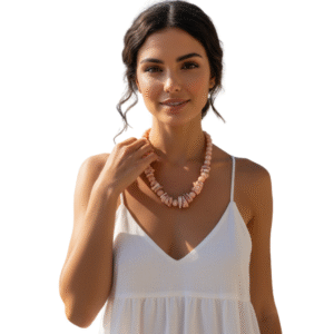 Collana in Corallo Rosa Originale e Agata