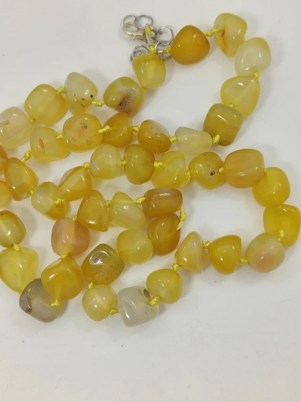 Collana Donna in Pietre Naturali Agata Giallo - immagine 3