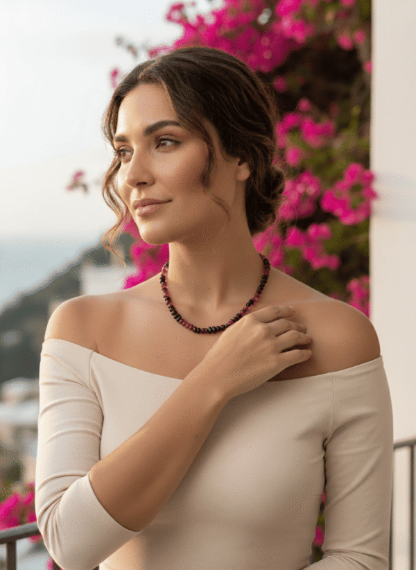 Collana donna in pietre naturali agata - immagine 3