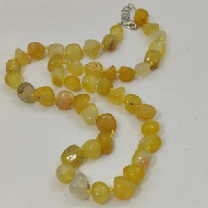 Collana Donna in Pietre Naturali Agata Giallo
