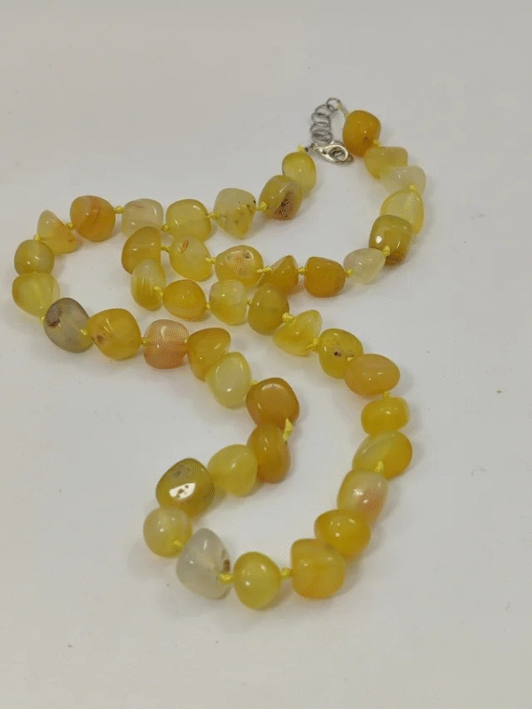 Collana Donna in Pietre Naturali Agata Giallo - immagine 2