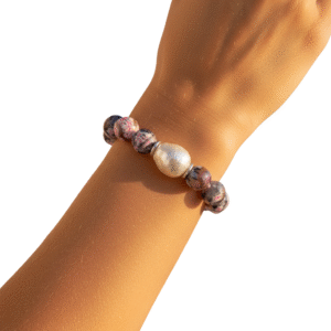 Bracciale Versatile con Perla Barocca e Agata