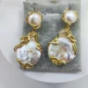 Orecchini "Gocce di Luna" - Perle Scaramazze e Madreperla, Eleganza Naturale - immagine 5