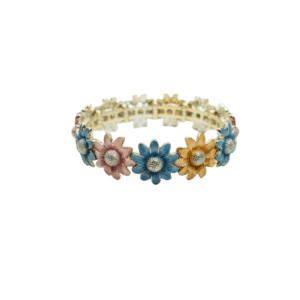 bracciale-elastico-fiori-smaltati-colorati-magie-creative