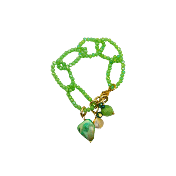 bracciale-artigianale-cristalli-verdi-agata-madreperla-magie-creative