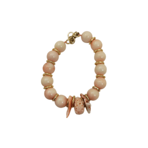 bracciale-corallo-rosa-agata-donna-regolabile-estivo-fatto-a-mano