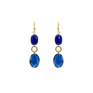 orecchini-pendenti-cristallo-blu-zaffiro-agata-dorati-magie-creative