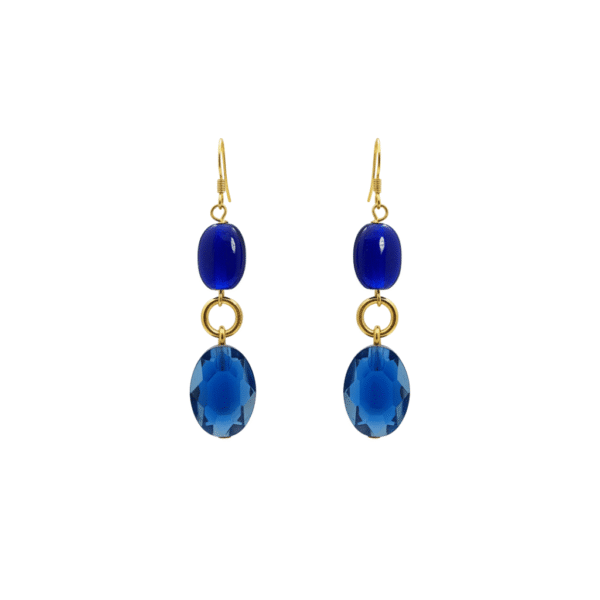 orecchini-pendenti-cristallo-blu-zaffiro-agata-dorati-magie-creative