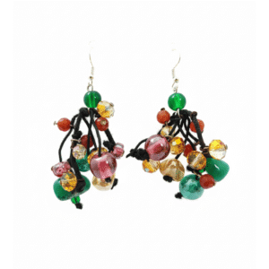 orecchini-cluster-multicolor-vetro-murano-pietre-naturali-magie-creative