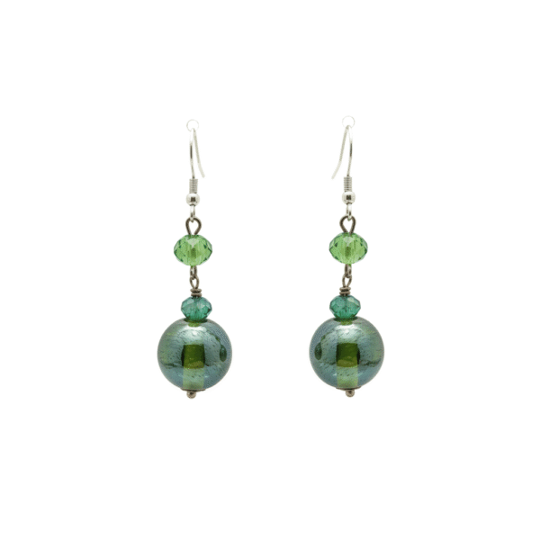 orecchini-pendenti-vetro-di-murano-verde-smeraldo-cristalli-magie-creative