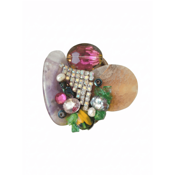 Anello Tesoro della Terra con Agata e Ametista
