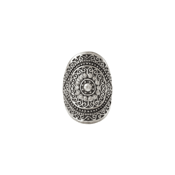 Anello Intreccio d'Ombra in Filigrana