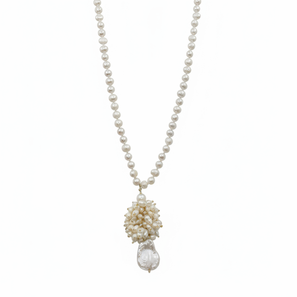 Collana Lunga "Rosario" in Perle di Fiume