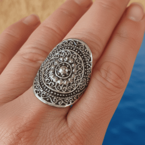 Anello Intreccio d'Ombra in Filigrana