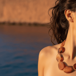 Collana con Agata Maculata e Quarzo Giallo