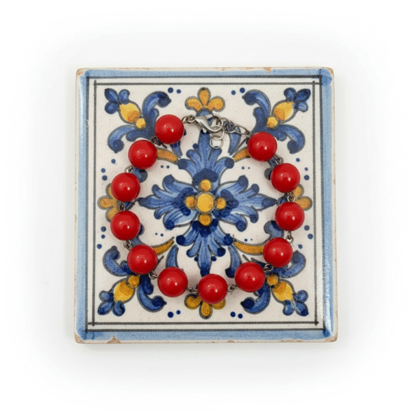 Bracciale Classico in Corallo Rosso - immagine 2