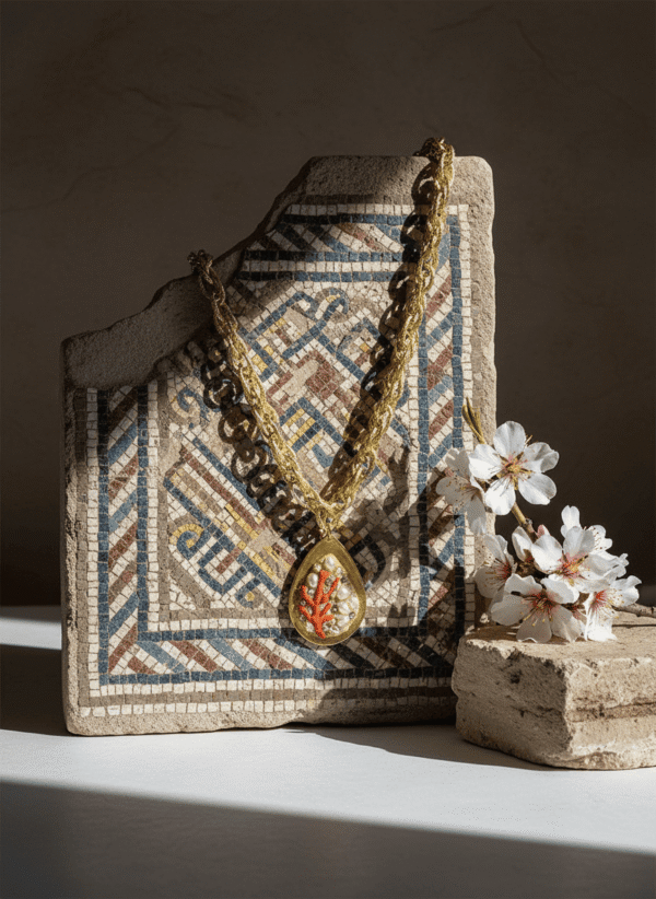 Collana con Ciondolo Tesoro di Corallo Rosso - immagine 4