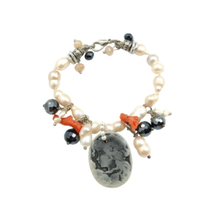 Bracciale Tesoro Sommerso con Perle Barocche e Corallo