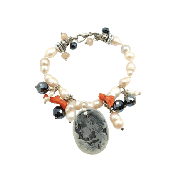 Bracciale Tesoro Sommerso con Perle Barocche e Corallo