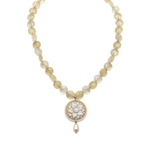 Collana Flora con Agata, Cammeo e Perla Barocca
