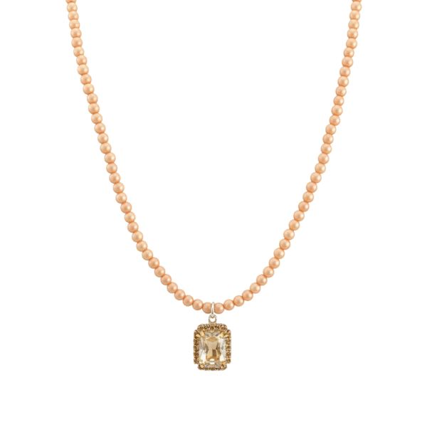 Collana Punto Luce con Ciondolo in Cristallo