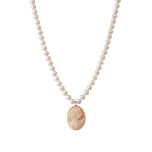 Collana Imperiale con Perle di Fiume e Cammeo