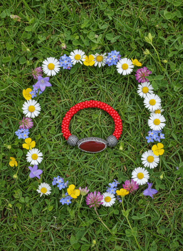 Bracciale Scintilla Rossa con Agata e Zirconi - immagine 2