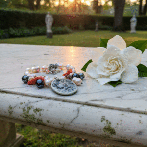 Bracciale Tesoro Sommerso con Perle Barocche e Corallo