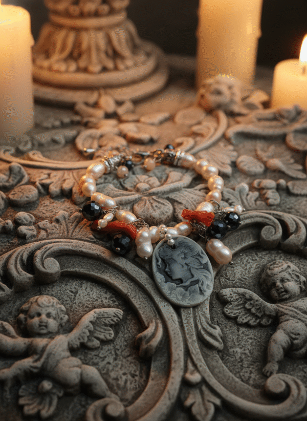 Bracciale Tesoro Sommerso con Perle Barocche e Corallo - immagine 4