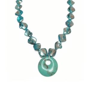 Collana Isola Bianca in Madreperla e Turchese