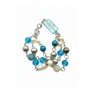 Bracciale Armonia Multifilo con Cristalli e Perle