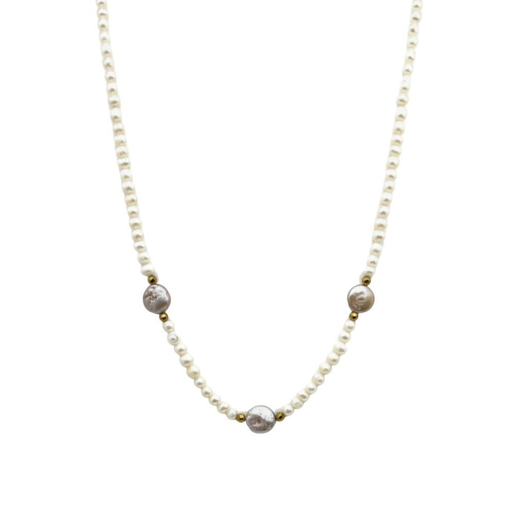 Collana Armonia di Perle di Fiume e Scaramazze