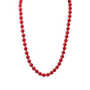 Collana Classica a Sfere in Agata Rossa