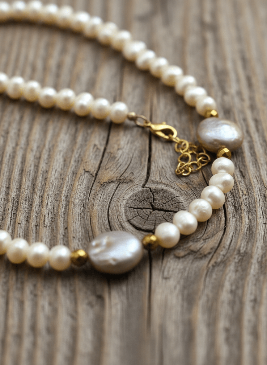 Collana Armonia di Perle di Fiume e Scaramazze - immagine 3