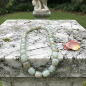 Collana Bosco Segreto in Agata Verde Muschio