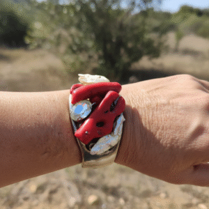 Bracciale Schiava Afrodite in Corallo e Perle