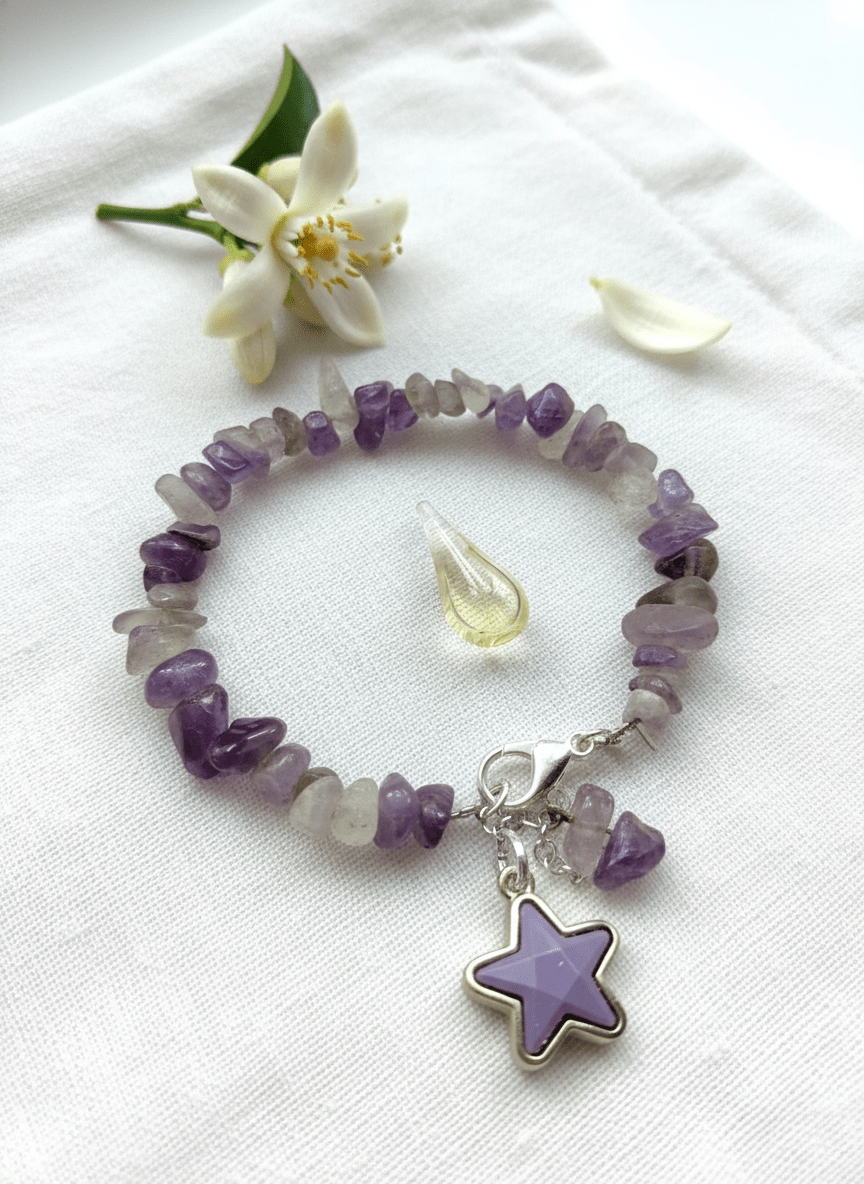 Bracciale Magia Viola in Ametista e Agata - immagine 3