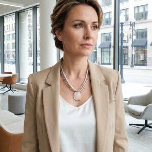 Collana Multifilo con Cammeo Sardonico Originale e Perle