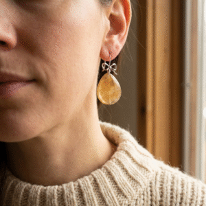 Orecchini Goccia Agata Maculata 